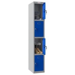 Phoenix PL Series Personal Lockers - 4 Door 1 Column With Key Lock -Officefurnitureonline Store 107857