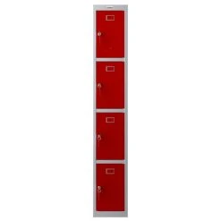 Phoenix PL Series Personal Lockers - 4 Door 1 Column With Key Lock -Officefurnitureonline Store 107862