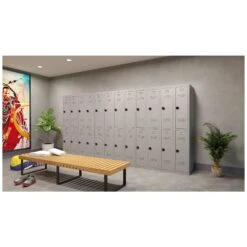 Phoenix PL Series Personal Lockers - 2 Door 1 Column With Combination Lock -Officefurnitureonline Store 107924