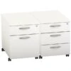 NEXT DAY Vogue White Mobile Pedestals -Officefurnitureonline Store 110162