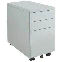 Karbon Steel Slimline Mobile Pedestals -Officefurnitureonline Store 110873