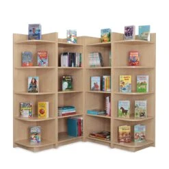 Small Corner Library Bookcase