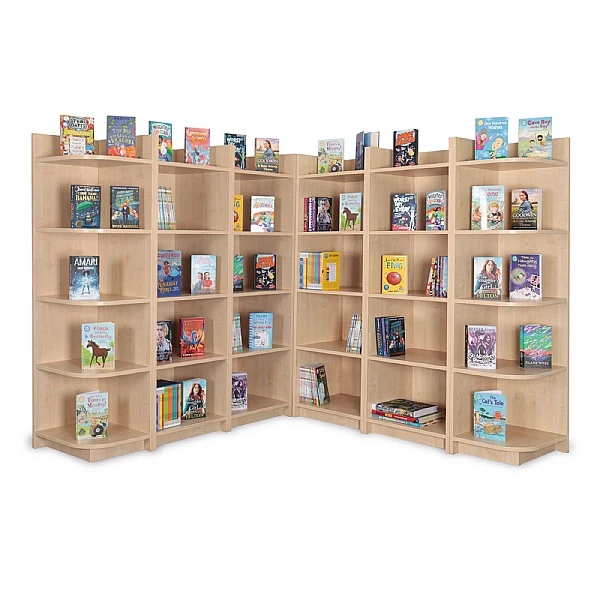 Large Corner Library Bookcase 3 Large Corner Library Bookcase