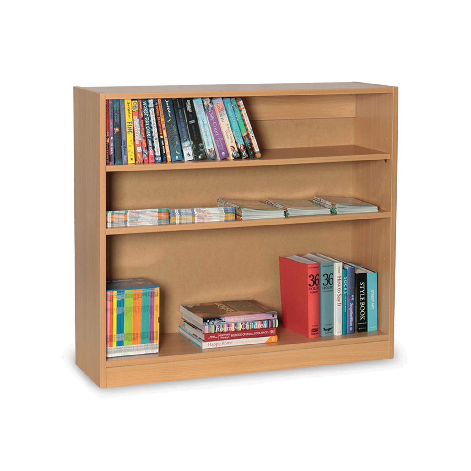 Single Sided Library Bookcase 3 Single Sided Library Bookcase